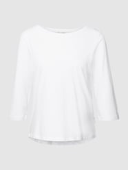 T-Shirt aus Baumwolle mit 3/4-Arm von Marc O'Polo Weiß - 23