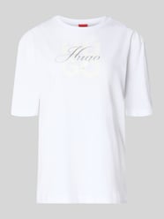t-shirt w kroju regular fit z czystej bawełny model 'Dashire_5' od HUGO - 5