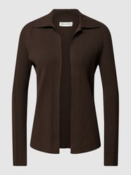 Strickjacke in Ripp-Optik von Marc O'Polo Braun - 26
