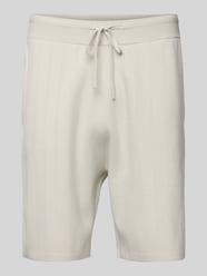 Korte regular fit broek met structuurmotief van CK Calvin Klein Beige - 44