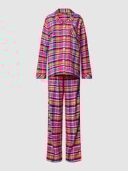Pyjama met ruitpatroon van Lauren Ralph Lauren Roze - 25