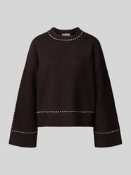 Gebreide pullover met contrastnaden model 'Roeme' van Neo Noir - 3