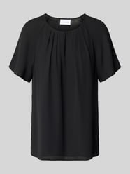 Blouse-shirt met vlindermouwen en sleutelgat-halslijn van COMMA - 2
