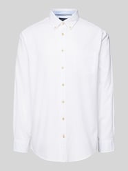 Regular Fit Freizeithemd mit Button-Down-Kragen von Christian Berg Men Weiß - 22