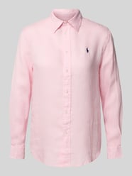 Leinenbluse mit Label-Stitching von Polo Ralph Lauren - 12