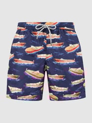 Zwembroek met all-over motief  van Zeybra Blauw / turquoise - 12