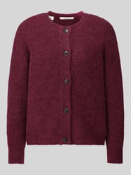 Relaxed Fit Strickjacke aus Woll-Mix Modell 'LULU' von Selected Bordeaux - 31