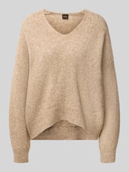 Loose Fit Pullover aus Alpaka-Woll-Mix Modell 'Fondyssa' von BOSS Orange Beige - 14