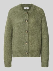 Relaxed fit gebreid jack van scheerwolmix van Marc O'Polo Denim - 46