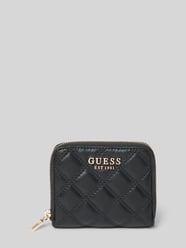 Portemonnaie mit Steppnähten Modell 'GIULLY' von Guess Schwarz - 46