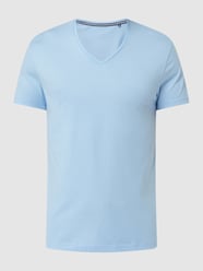 T-shirt van katoen  van Calida Blauw / turquoise - 35