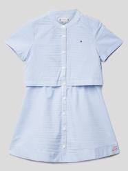 Hemdblusenkleid mit Streifenmuster von Tommy Hilfiger Kids Blau - 21