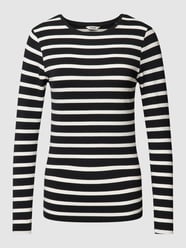 Shirt met lange mouwen en streepmotief, model 'PAMILA' van B.Young Blauw - 40