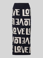 Gebreide rok in all-over look met elastische band van Milano Italy - 2