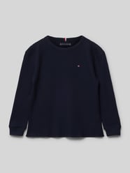 Longsleeve mit Label-Stitching von Tommy Hilfiger Kids Blau - 17