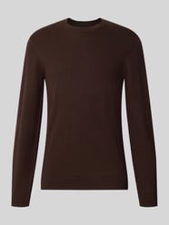 Strickpullover aus Baumwoll-Kaschmir-Mix mit Rundhalsausschnitt von MCNEAL Beige - 25