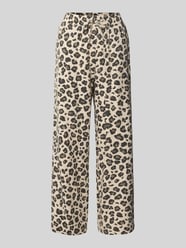 Wide Leg Stoffhose mit Tunnelzug Modell 'Lavisco' von FREE/QUENT Beige - 10