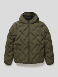 Steppjacke mit Kapuze von Kabooki Grün - 11