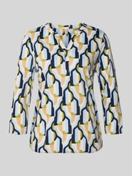 Roest travelstof top met driekwart mouwen van Mi Piace 202329 - Fashion Roest travelstof top met driekwart mouwen van Mi Piace 202329 - Fashion