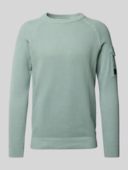 Regular fit gebreide pullover met raglanmouwen en structuurmix van s.Oliver RED LABEL Groen - 25