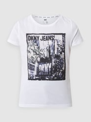T-shirt met logoprint  van DKNY Jeans Wit - 32