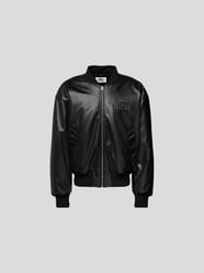 Bomberjacke in Leder-Optik von MM6 Maison Margiela Schwarz - 45