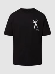 T-Shirt aus Bio-Baumwolle  von Denham Grau / Schwarz - 33