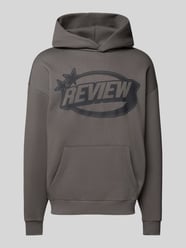 Hoodie mit Label-Print von REVIEW Grau - 15