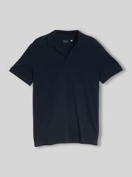 Koszulka polo o kroju regular fit z mieszanki bawełny z kołnierzykiem resort od Tom Tailor - 36