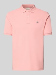 Slim Fit Poloshirt mit Logo-Stitching von GANT Orange - 2