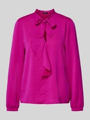 Schluppenbluse mit Volant von Marc Cain Pink - 39