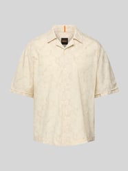 Relaxed Fit Freizeithemd mit 1/2-Arm Modell 'Lapisy' von BOSS Orange Beige - 41
