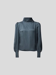 Bluse mit Strasssteinbesatz von Custommade Grau - 31