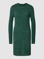 Knielanges Strickkleid mit Rundhalsausschnitt Modell 'ELLEN' von Pieces Grün - 38