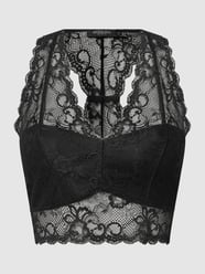Biustonosz typu bralette z koronki model ‘Dolly’ od Soaked in Luxury Czarny - 8