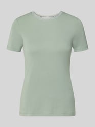 Slim Fit T-Shirt aus Viskose-Mix mit Spitzenbesatz von Christian Berg Woman - 44