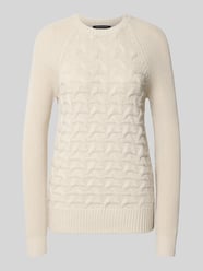 Pullover aus Schurwoll-Mix in Strick-Optik von Armani Exchange Beige - 5