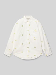 Bluse mit Brusttasche und Logo-Stitching von Garcia - 10