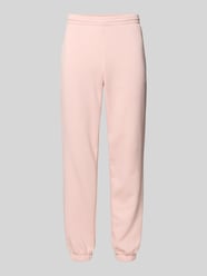 regular fit sweatpants van katoenmix van Lacoste Fuchsia - 22