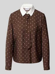 Langarmbluse mit abnehmbarer Krawatte von Jake*s Casual - 21