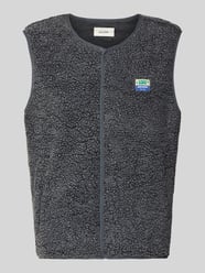 straight fit bodywarmer met logo-patch model 'Hoktown' van American Vintage - 36