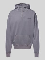 Oversized Hoodie mit Label-Stitching von Pegador Grau - 18