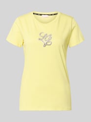 T-shirt met ronde hals en met strass-steentjes van Liu Jo Sport - 4