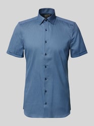 slim fit zakelijk hemd in all-over look met kentkraag van OLYMP Level 5 - 13