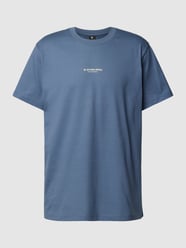 T-Shirt mit Label-Print von G-Star Raw Blau - 37