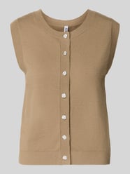 Bezrękawnik o kroju regular fit z mieszanki wiskozy model 'ORINA' od PIECES - 48