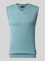 Slim Fit Pullunder aus Baumwoll-Mix mit V-Ausschnitt von Christian Berg Men - 45