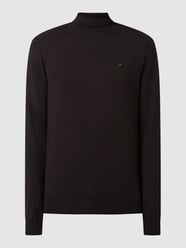 Rollkragenpullover mit Logo-Badge  von NO EXCESS Braun - 45
