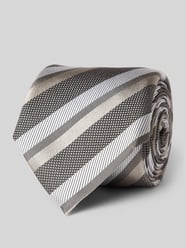 Krawatte mit Label-Detail von BOSS Grau - 48