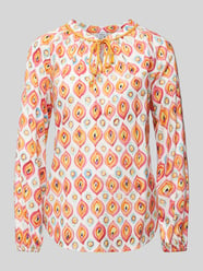 Bluzka z wycięciem w kształcie łezki od Emily Van den Bergh Pomarańczowy - 45